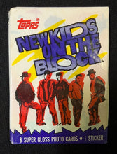 Load image into Gallery viewer, 1989 Vintage Topps New Kids On The Block Trading Cards 37 Packs + 1 Bonus Pack
