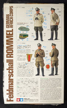 Load image into Gallery viewer, Tamiya 36305 1/16th Scale Feldmarschall ROMMEL German Africa Corps SEALED Model

