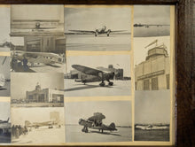 Load image into Gallery viewer, 1930 Airport Plane Photos in Wood Frame
