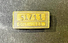 Load image into Gallery viewer, 1928 Ontario Chauffeur Pin, Driver&#39;s License #51711 (ONT-1928) RARE
