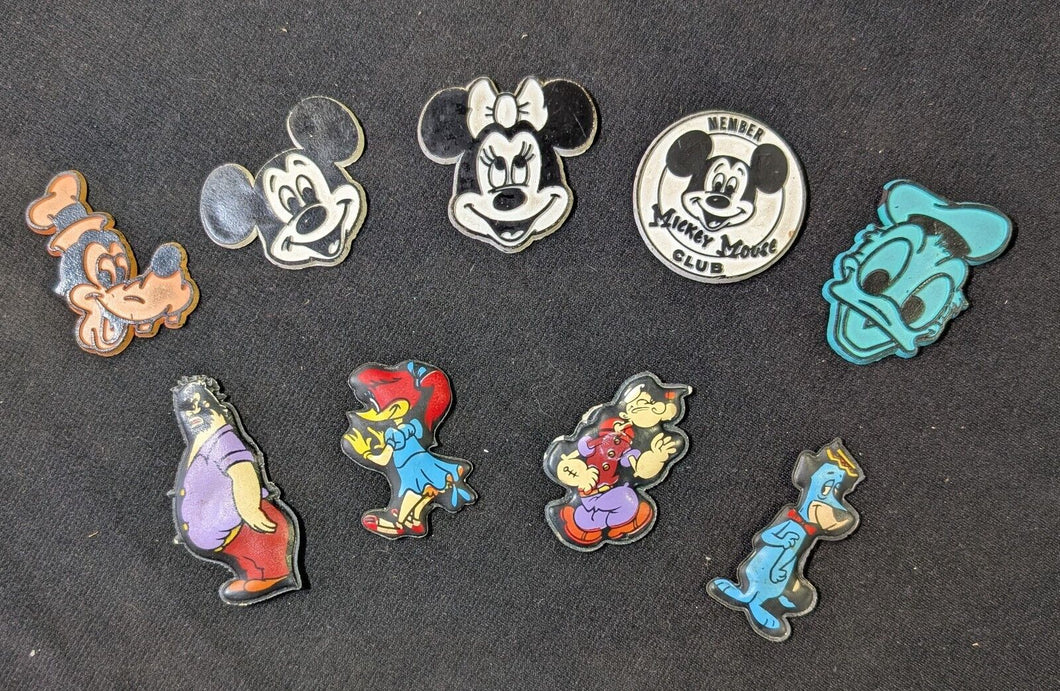 Disney Stylized Cutie Character Magnets - 9 Pieces