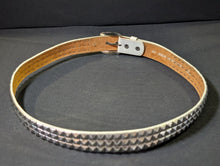 Load image into Gallery viewer, 1980’s Vintage Silver Tone Leather Belt Lot of 2
