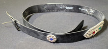 Load image into Gallery viewer, 1980’s Vintage Silver Tone Leather Belt Lot of 2
