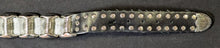 Load image into Gallery viewer, 1980’s Rocker Style Silver Tone Black Leather Belt Lot of 3
