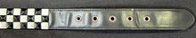 Load image into Gallery viewer, 1980’s Rocker Style Silver Tone Black Leather Belt Lot of 3
