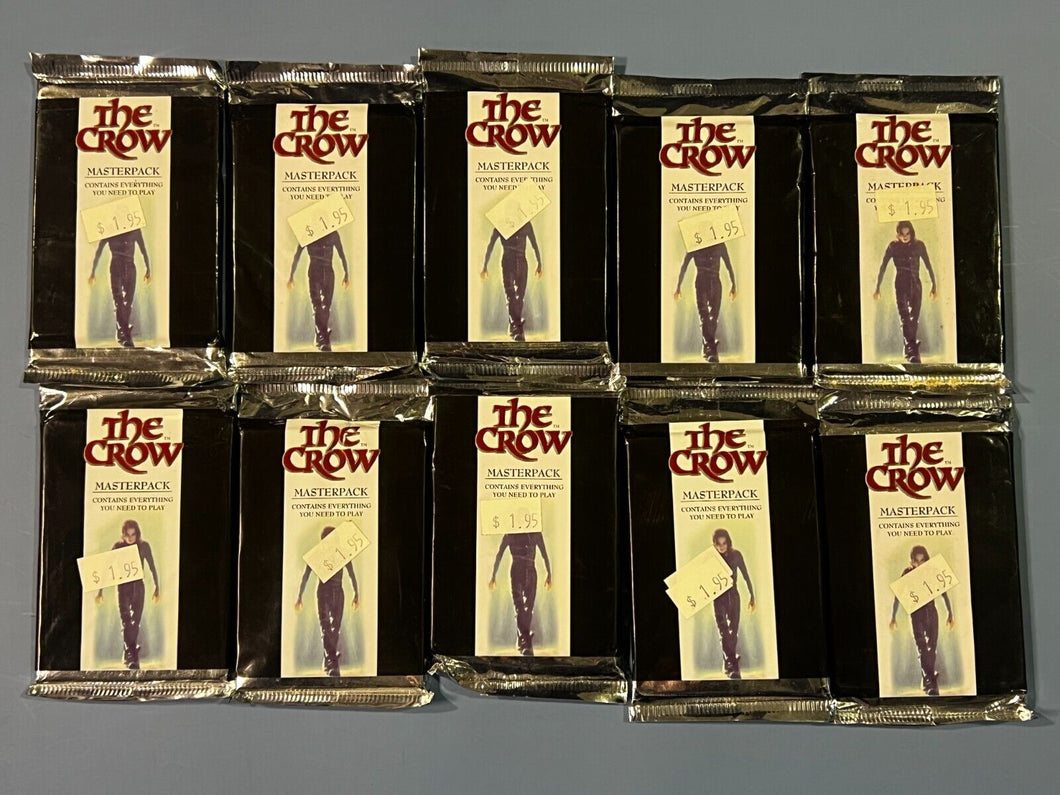 The Crow (1994) Masterpacks - 10 Sealed Packs, 15 Cards in Each Pack