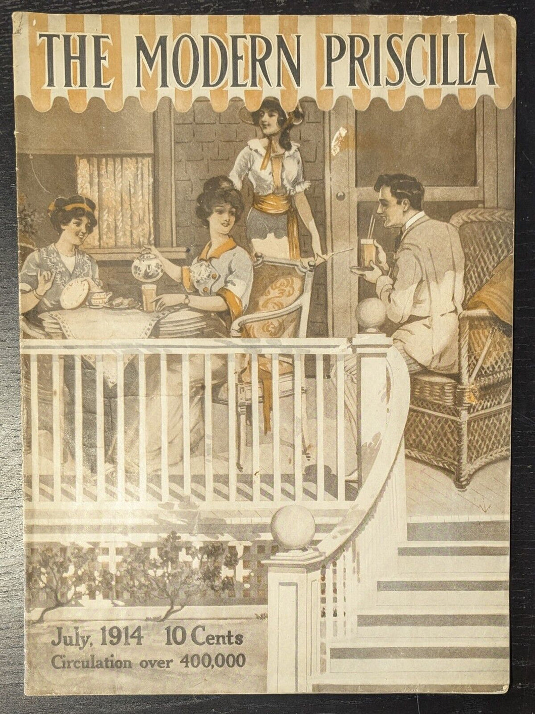 Vintage July 1914 The Modern Priscilla Magazine - Circulation 400,000+ - Rare