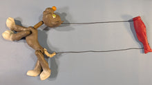 Load image into Gallery viewer, Vintage Cat Marionette Puppet Toy with Fish Control
