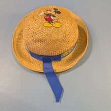 Load image into Gallery viewer, Vintage Disney Mickey Mouse Straw Hat Child Size
