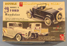 Load image into Gallery viewer, Vintage AMT 1929 Ford Model A Roadster 3 in 1 Ala-Kart Kit
