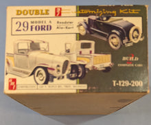Load image into Gallery viewer, Vintage AMT 1929 Ford Model A Roadster 3 in 1 Ala-Kart Kit
