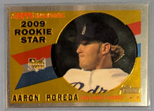 Load image into Gallery viewer, 2009 Topps Heritage Chrome Baseball Rookie Card - Aaron Poreda - CHR177
