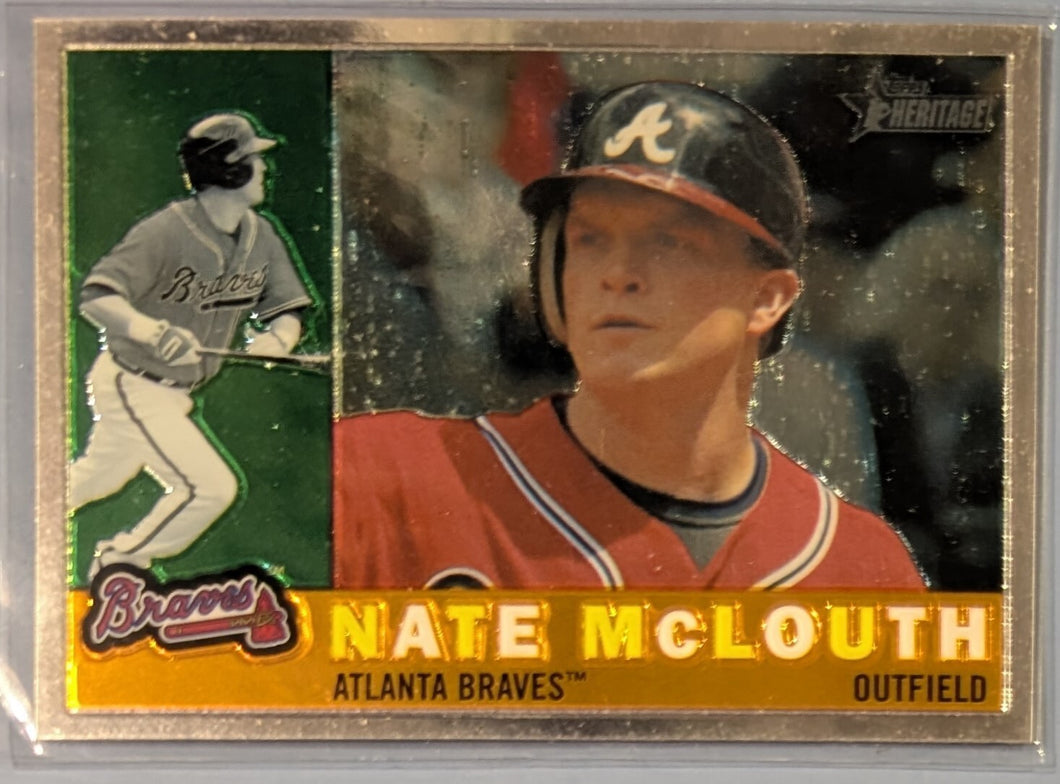 2009 Topps Heritage Chrome Baseball Card - Nate McLouth - CHR166 (C)