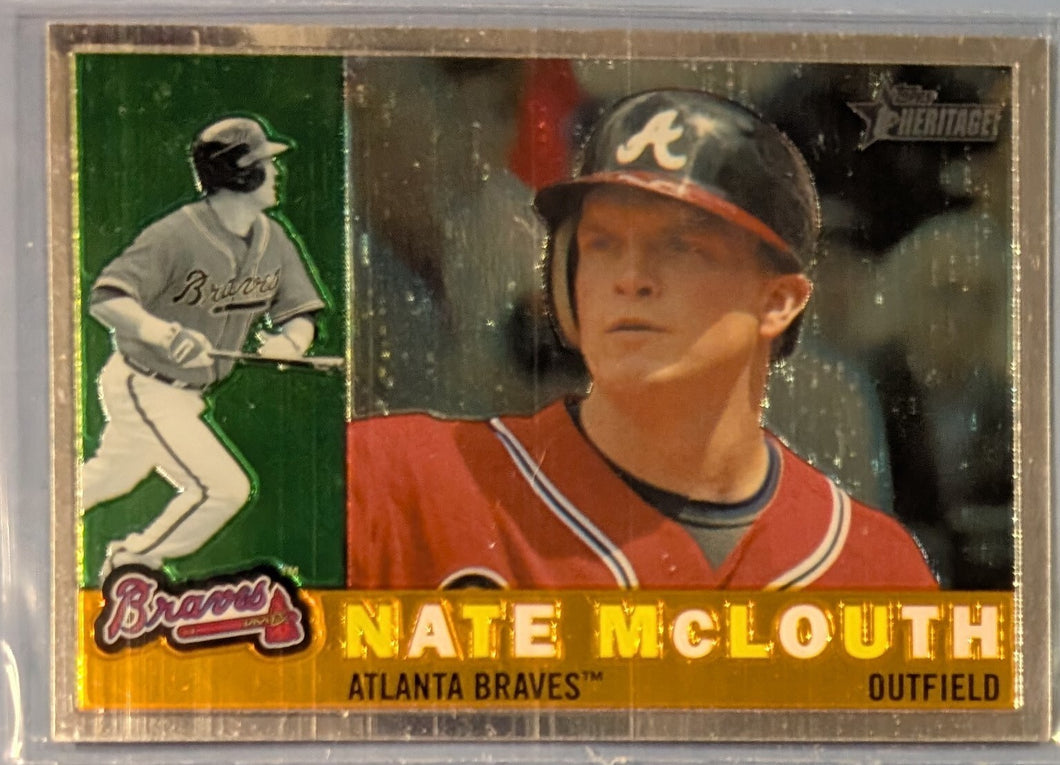 2009 Topps Heritage Chrome Baseball Card - Nate McLouth - CHR166 (D)