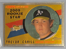 Load image into Gallery viewer, 2009 Topps Heritage Chrome Baseball Rookie Card - Trevor Cahill - CHR175 (B)
