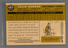 Load image into Gallery viewer, 2009 Topps Heritage Chrome Baseball Rookie Card - Julio Borbon - CHR187
