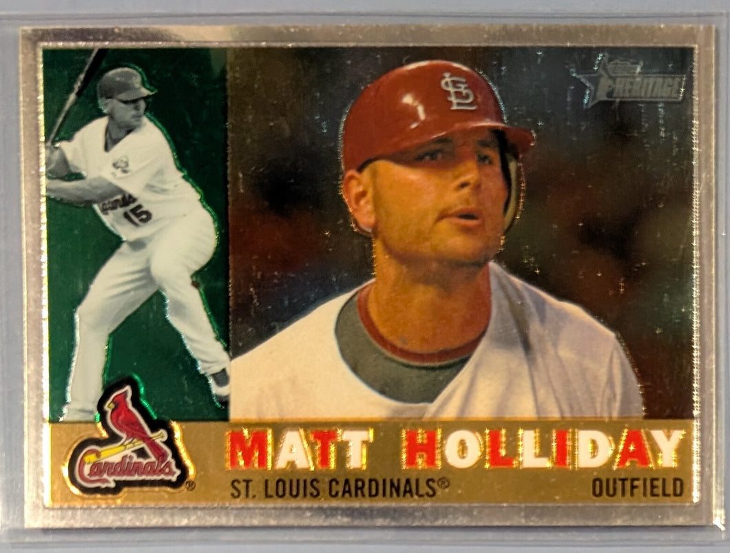2009 Topps Heritage Baseball Card - Matt Holliday - CHR164 (C)