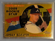 Load image into Gallery viewer, 2009 Topps Heritage Chrome Baseball Rookie Card - Jordan Schafer - CHR186
