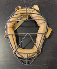Load image into Gallery viewer, Vintage REACH Wire Catcher’s Mask 1940s-50s Baseball Canada Leather Strap
