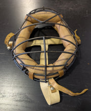 Load image into Gallery viewer, Vintage REACH Wire Catcher’s Mask 1940s-50s Baseball Canada Leather Strap
