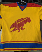 Load image into Gallery viewer, Vintage Yellow Red Eagle Hockey Jersey Retro Team Sports
