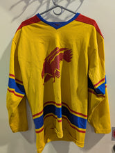 Load image into Gallery viewer, Vintage Yellow Red Eagle Hockey Jersey Retro Team Sports
