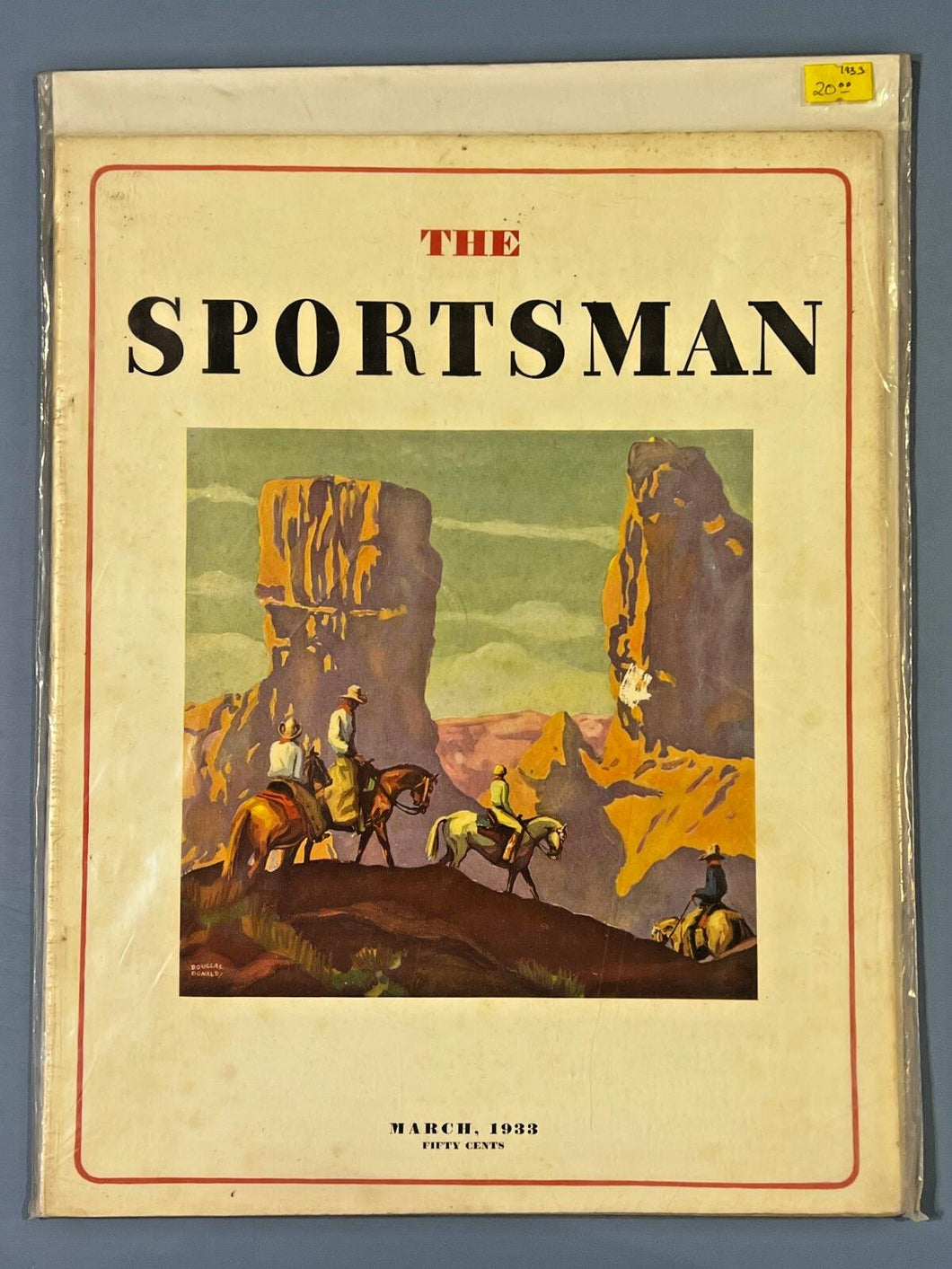 The Sportsman Magazine - March 1933 - Western Cover Art