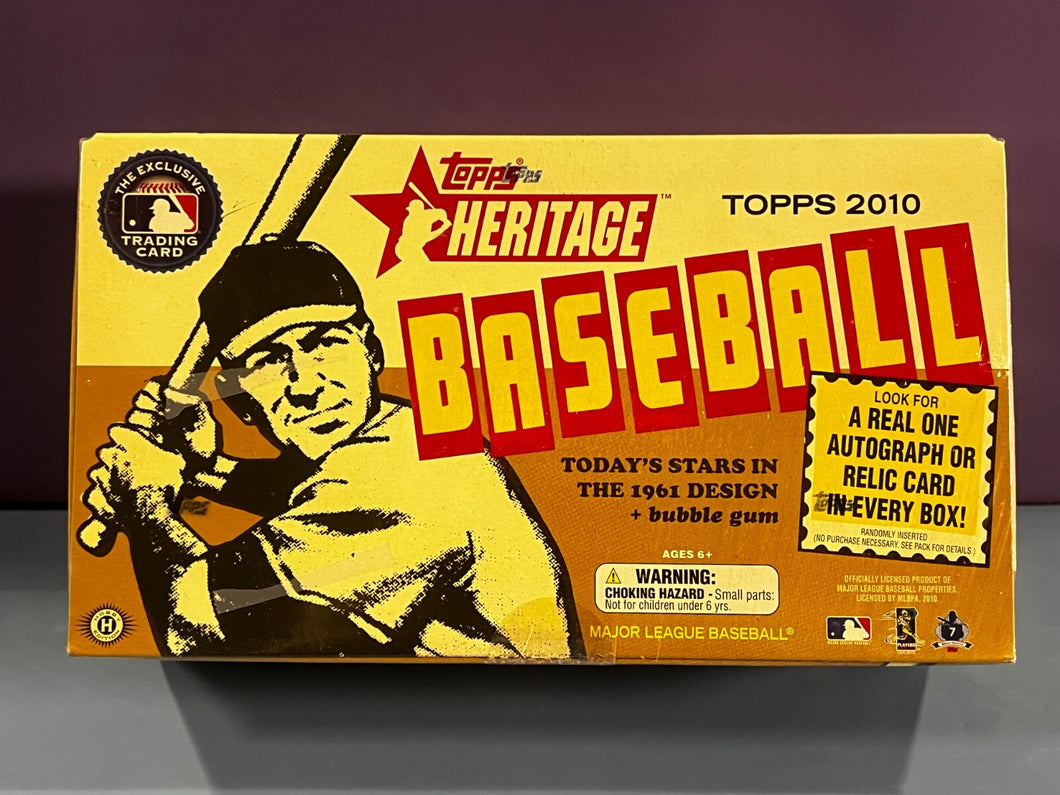 2010 Topps Heritage Baseball 24 Pack Sealed Hobby Box