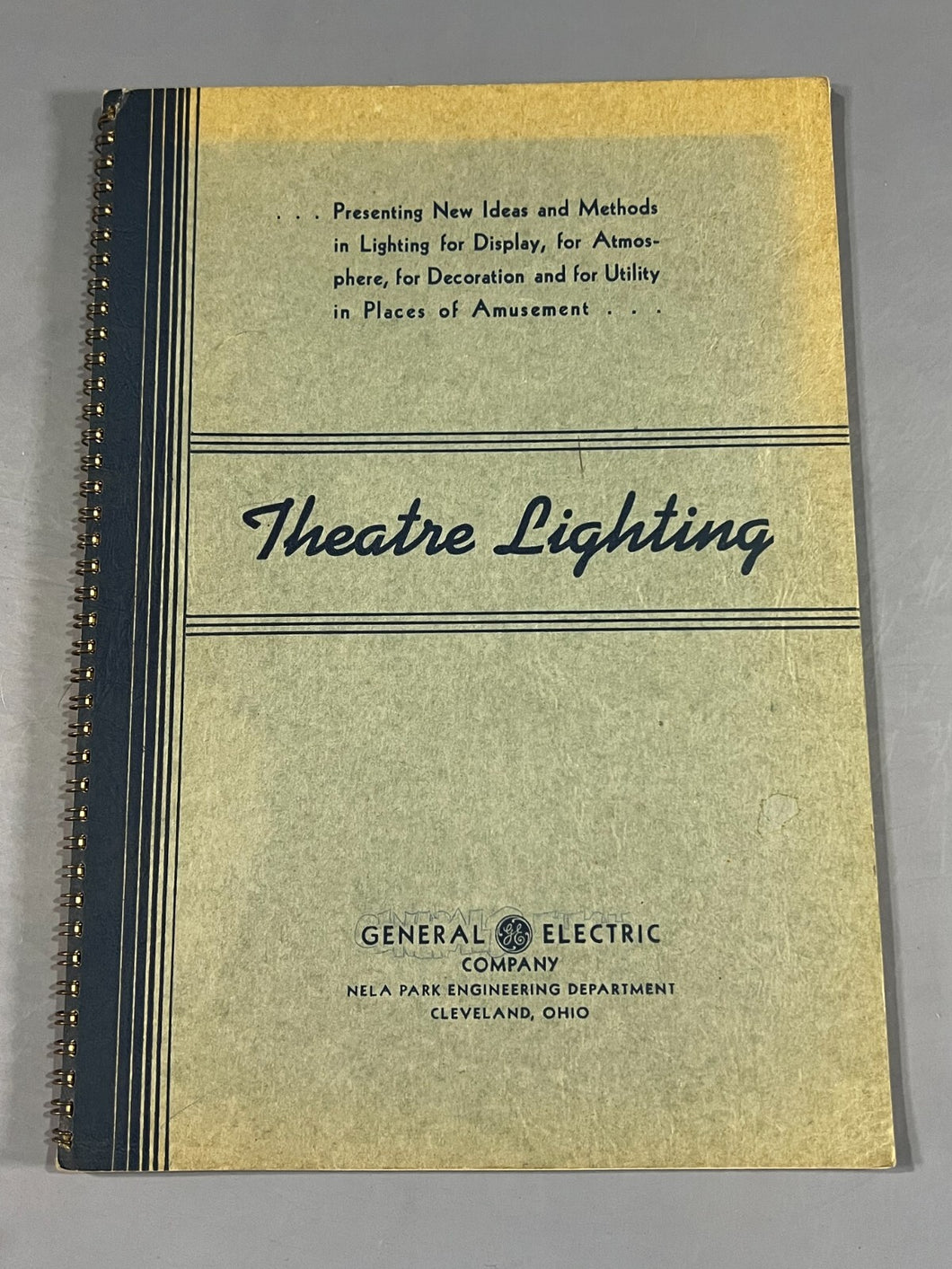1938 General Electric Theatre Lighting Exterior Interior Book
