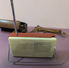 Load image into Gallery viewer, Vintage Kipco Hi-Fi 8 Transistor Radio Red with Leather Case

