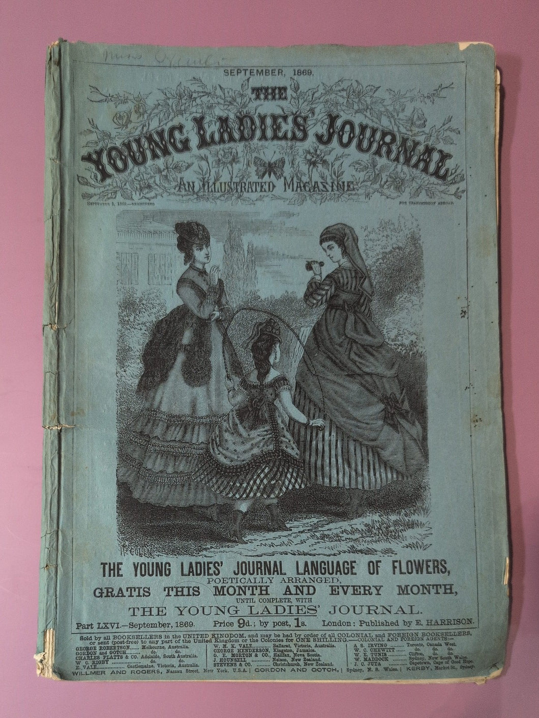 The Young Ladies' Journal An Illustrated Magazine September 1869 Part LXVI