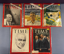 Load image into Gallery viewer, Lot of 5 Vintage TIME Magazines 1960s - Pickering, Stilman, Luce, Various
