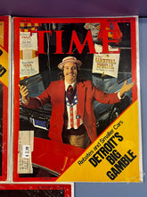 Load image into Gallery viewer, Lot of 5 Vintage TIME Magazines 1975 - Faisal, Ford, Detroit, Earthquake
