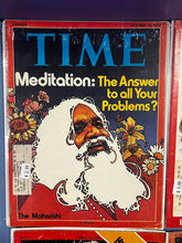 Load image into Gallery viewer, Lot of 4 Vintage Time Magazines: Maharishi (Oct 1975), Jimmy Carter (Sep 1976)
