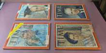 Load image into Gallery viewer, Lot of 4 TIME Magazines 1960 - Stevenson, Lodge, Reston, Porter Covers

