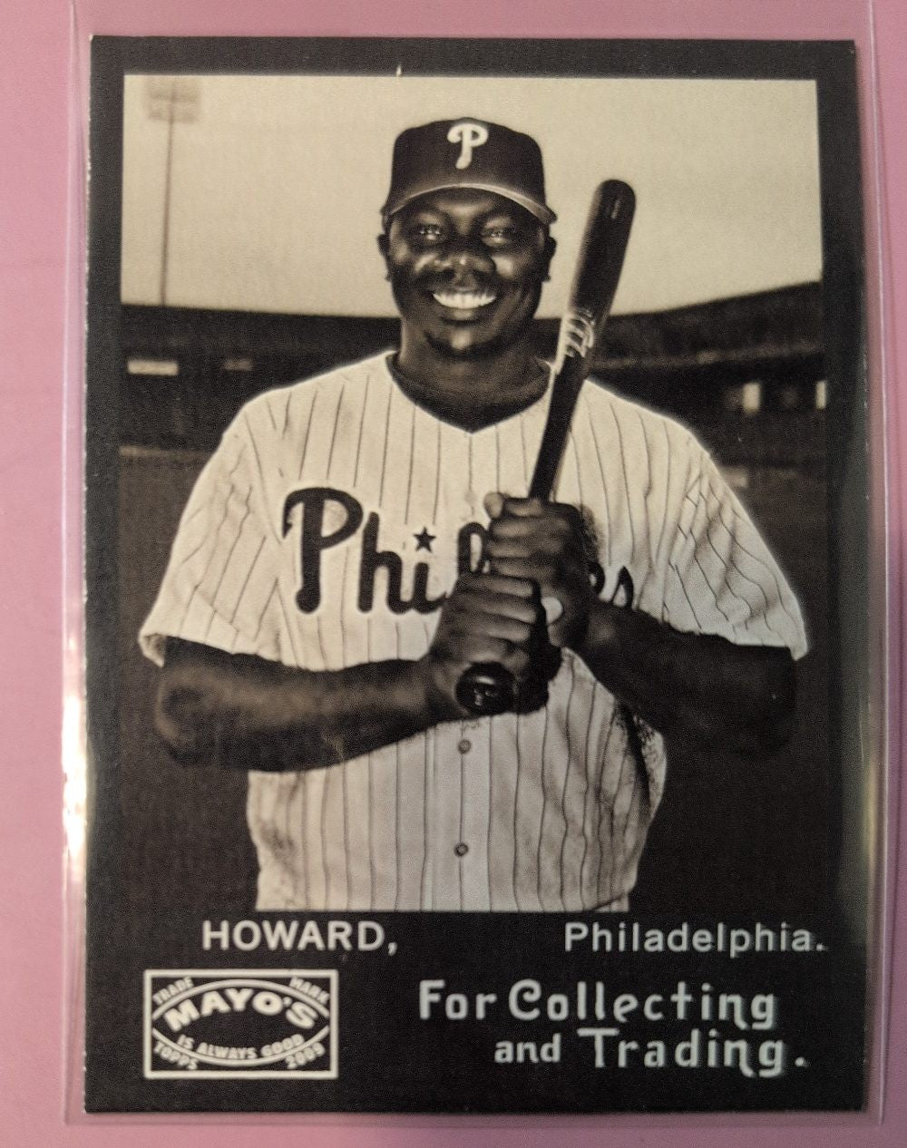 2009 Topps Mayo Ryan Howard TME-RH Philadelphia Phillies Baseball Card