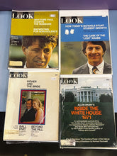 Load image into Gallery viewer, Lot of 4 LOOK Magazines 1968 &amp; 1971 Kennedy, Hoffman, Nixon Covers
