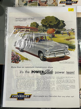 Load image into Gallery viewer, Lot of 10 Vintage Chevrolet Magazine Print Ads 1950s-1970s Car Advertising
