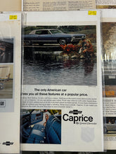 Load image into Gallery viewer, Lot of 10 Vintage Chevrolet Magazine Print Ads 1950s-1970s Car Advertising
