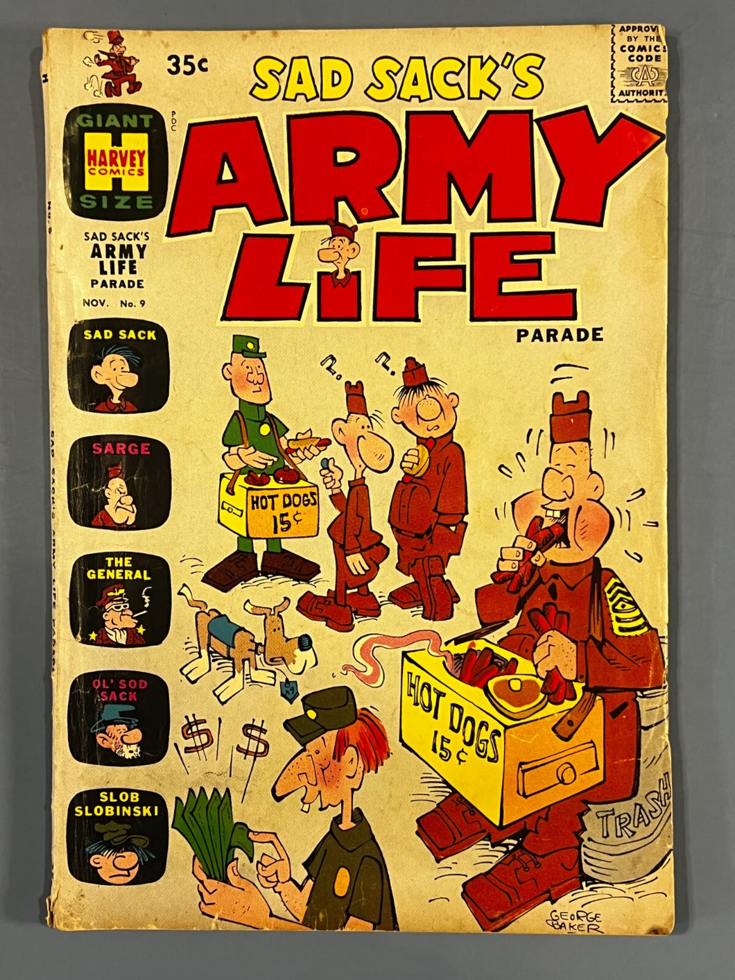 Sad Sack's Army Life Parade #9 (Nov 1965, Harvey Comics) CPV - Rare