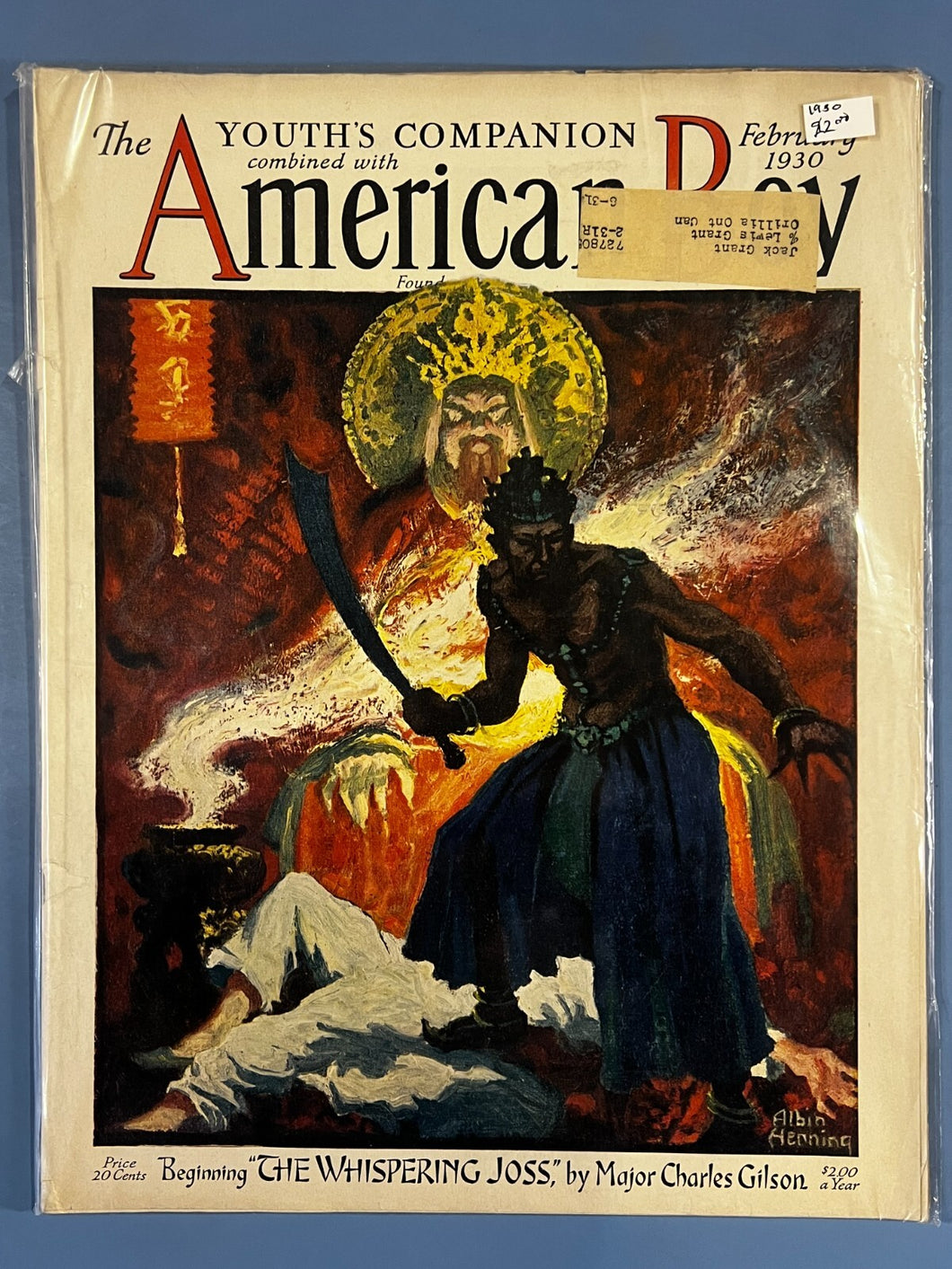 The American Boy Youth's Companion Magazine February 1930 Whispering Joss