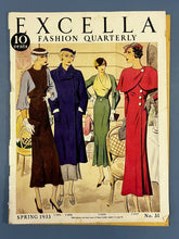 Load image into Gallery viewer, Excella Fashion Quarterly Magazine Spring 1933 No. 31 Vintage Fashion
