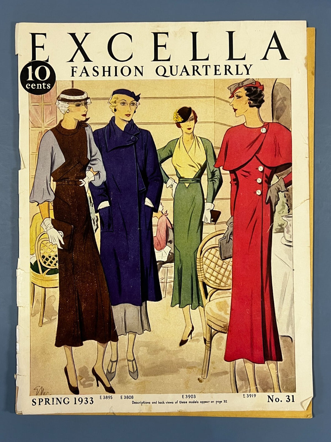 Excella Fashion Quarterly Magazine Spring 1933 No. 31 Vintage Fashion