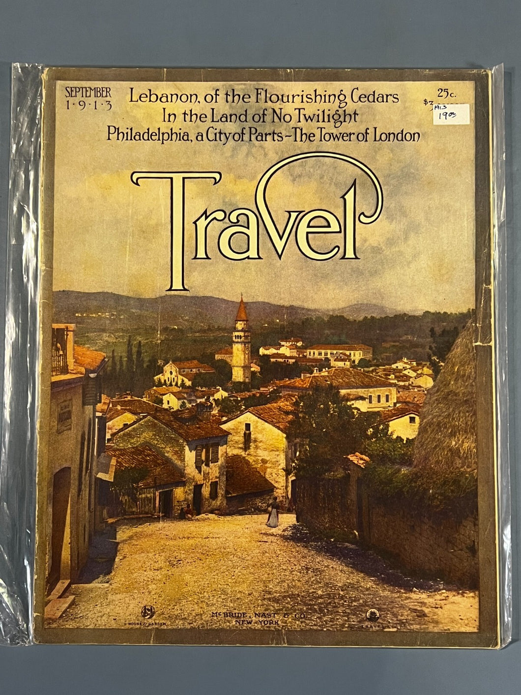 Travel Magazine September 1913 - Lebanon, Philadelphia, Tower of London