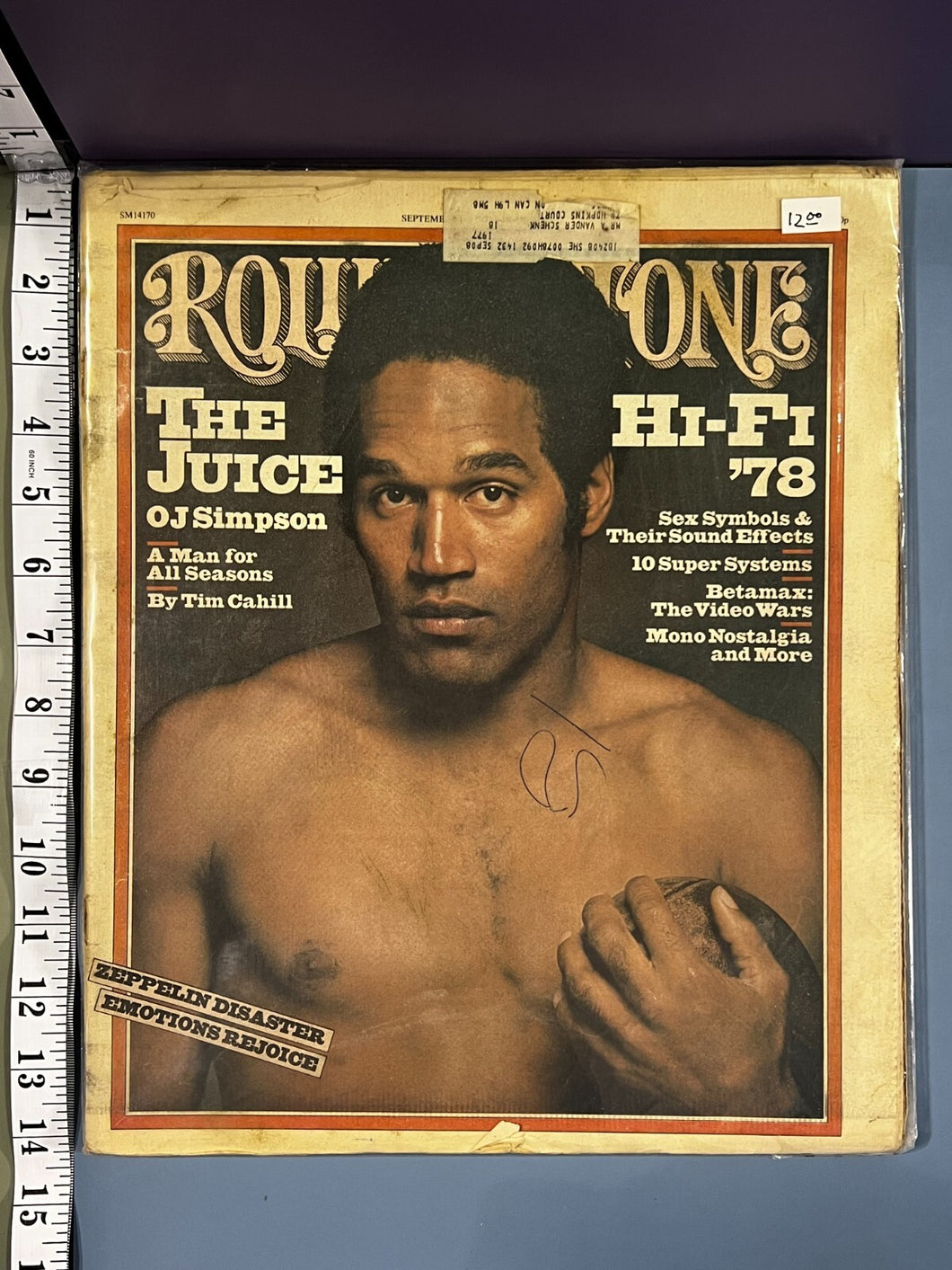 Rolling Stone Magazine Issue #274 OJ Simpson Cover September 21 1978