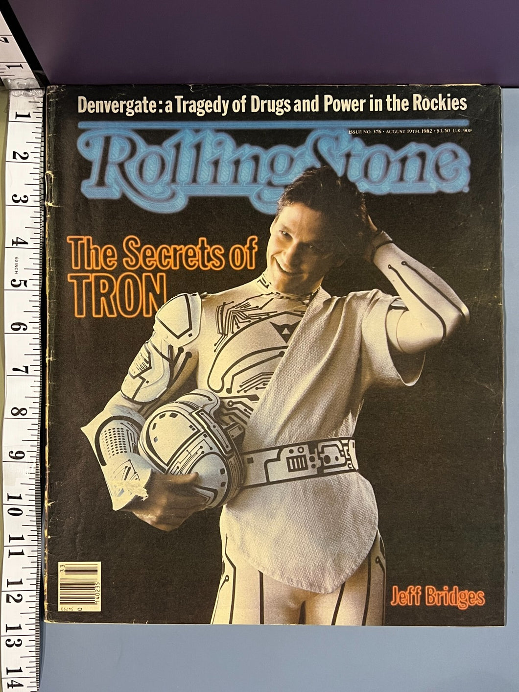Rolling Stone Magazine #376 Jeff Bridges Tron Cover August 19th 1982