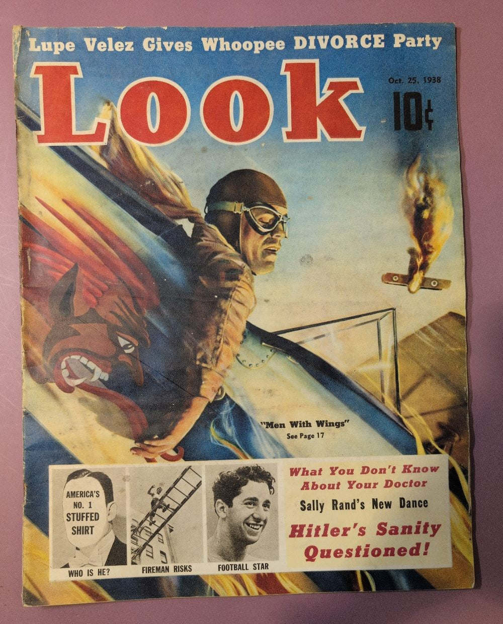 Look Magazine October 25 1938 - Men With Wings, Hitler's Sanity Questioned