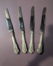 Load image into Gallery viewer, Set of 4 Wallace Stradivari Sterling Silver Grande Baroque Dinner Size Knife

