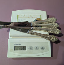 Load image into Gallery viewer, Set of 4 Wallace Stradivari Sterling Silver Grande Baroque Dinner Size Knife

