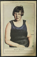 Load image into Gallery viewer, LA Press Montreal 25th October 1930 Peggy Duncan Swimmer Poster Good
